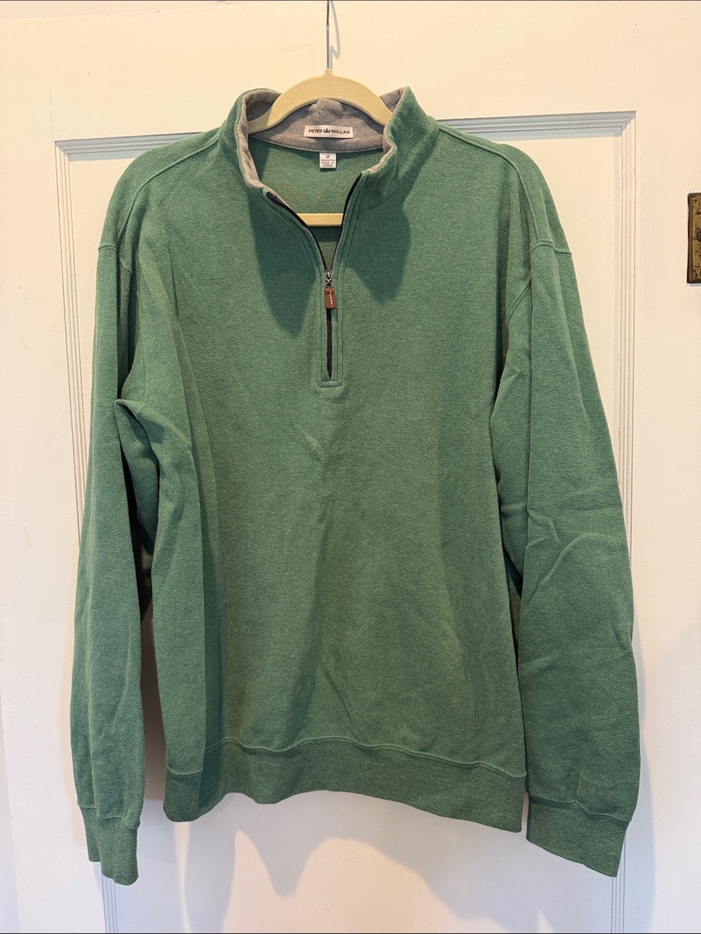 Peter Millar Forest Green Half-Zip Sweatshirt